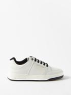 Saint Laurent - Sl/61 Leather Trainers - Womens - White Black