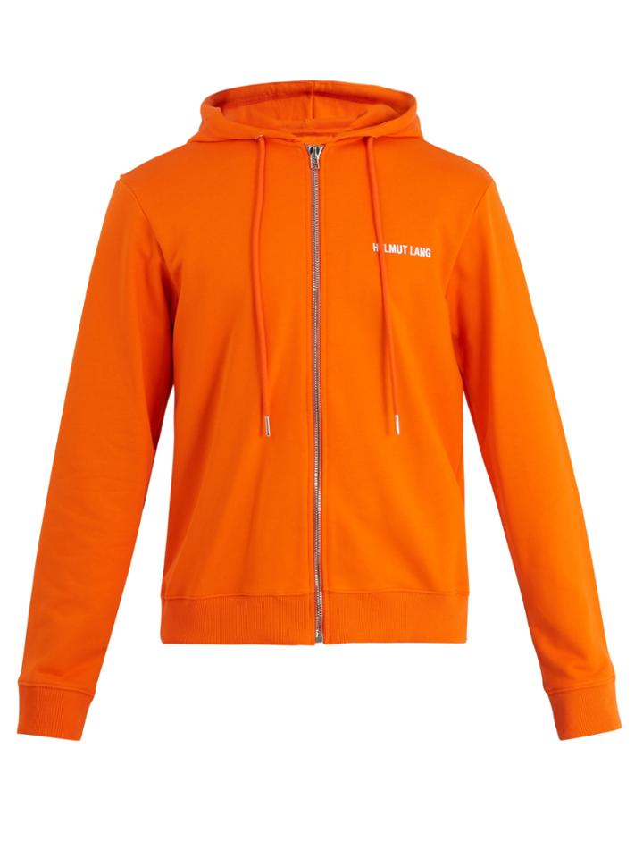 Helmut Lang Logo-embroidered Hooded Sweatshirt