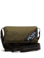 Matchesfashion.com Prada - Logo Nylon Messenger Bag - Womens - Khaki