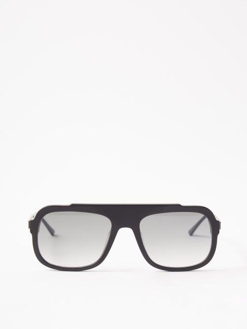 Thierry Lasry - Bowery Square Acetate Sunglasses - Mens - Black
