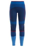 Matchesfashion.com Adidas By Stella Mccartney - Training Seamless Performance Leggings - Womens - Blue Multi