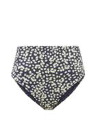 Matteau - The High Waist Floral-print Bikini Briefs - Womens - Navy Floral