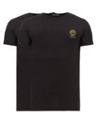 Matchesfashion.com Versace - Pack Of Two Medusa Print Jersey T Shirts - Mens - Black