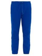 Matchesfashion.com Gucci - Side Stripe Cotton Track Pants - Mens - Blue