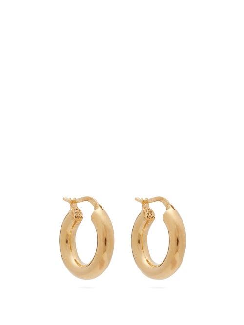 Matchesfashion.com Bottega Veneta - Chunky Hoop Earrings - Womens - Gold