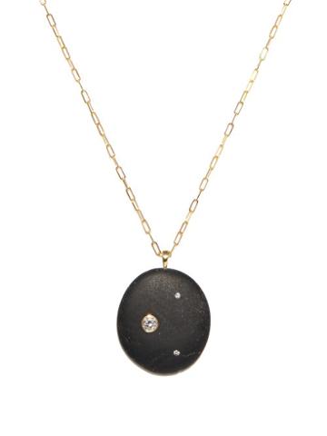 Matchesfashion.com Cvc Stones - Goth Diamond & 18kt Gold Pendant Necklace - Womens - Black