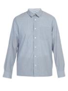 Matchesfashion.com A.p.c. - Atelier Striped Cotton Shirt - Mens - Light Blue