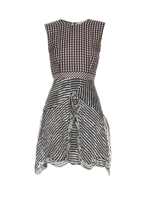 Preen By Thornton Bregazzi Ellie Silk-georgette Gingham Dress