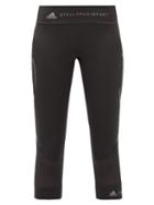 Matchesfashion.com Adidas By Stella Mccartney - Essential Cropped Leggings - Womens - Black