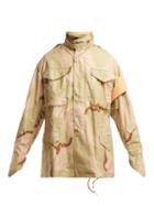 Matchesfashion.com Myar - Camouflage Print Cotton Blend Jacket - Womens - Beige Multi