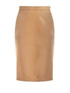 Matchesfashion.com Burberry - Pvc High Rise Pencil Skirt - Womens - Beige