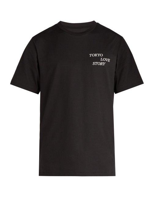Matchesfashion.com Rag & Bone - Tokyo Love Story Cotton T Shirt - Mens - Black