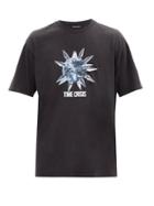 Matchesfashion.com Ksubi - Time Crisis Cotton-jersey T-shirt - Mens - Black Multi