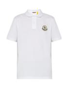 Matchesfashion.com 2 Moncler 1952 - Logo Appliqu Cotton Piqu Polo Shirt - Mens - White