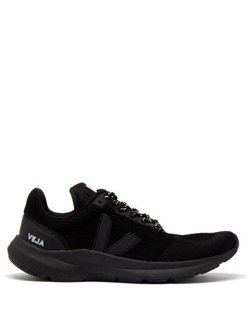 Veja - Marlin V-knit Runner Trainers - Mens - Black
