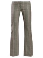 Matchesfashion.com Alexander Mcqueen - Herringbone Wool Trousers - Womens - Grey Multi