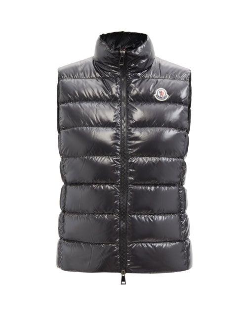 Ladies Rtw Moncler - Ghany High-neck Quilted Down Gilet - Womens - Black