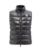 Ladies Rtw Moncler - Ghany High-neck Quilted Down Gilet - Womens - Black