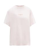 Matchesfashion.com Stella Mccartney - Logo Print Cotton T Shirt - Womens - Light Pink
