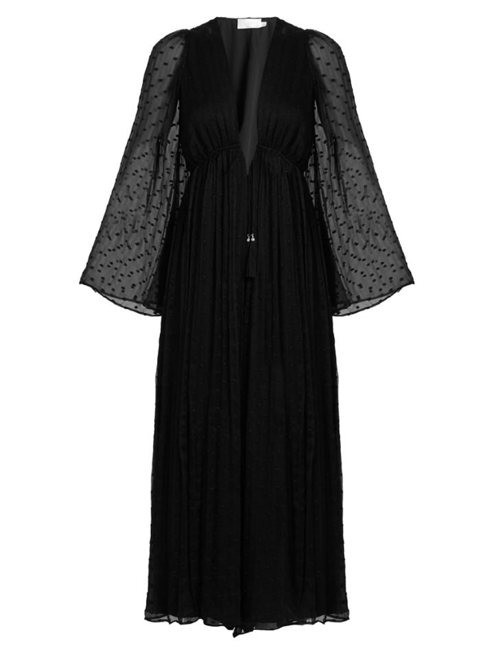 Zimmermann Gossamer Polka-dot Embroidered Silk Jumpsuit