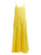 Matchesfashion.com Mara Hoffman - Diana Twill Maxi Dress - Womens - Yellow