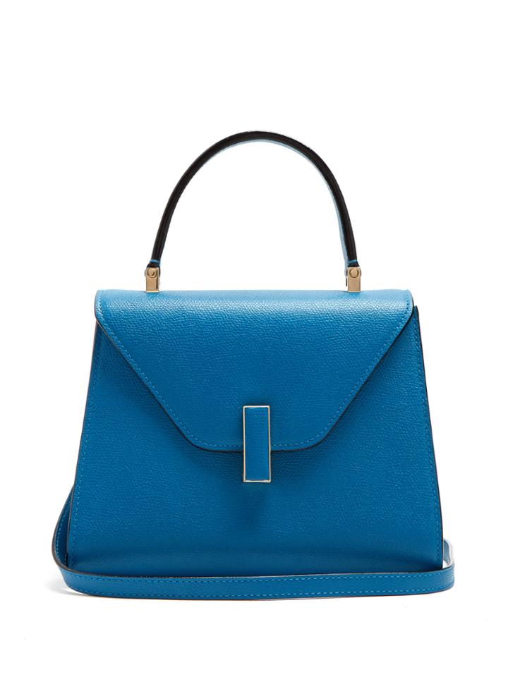 Valextra Iside Small Grained-leather Bag