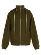 Rick Owens Zip-through Boiled-wool Windbreaker