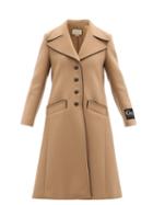 Gucci - Single-breasted Wool-blend Coat - Womens - Camel