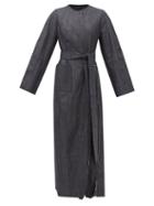 Carl Kapp - Charlie Collarless Denim Coat - Womens - Indigo