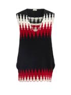 Stefan Cooke - Striped-jacquard Wool Sweater Vest - Mens - Black Multi