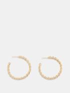Lizzie Mandler - Knife Edge Large 18kt Gold Hoops - Womens - Yellow Gold