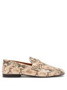 Matchesfashion.com Isabel Marant - Fezzy Collapsible-heel Leather Loafers - Womens - Light Pink