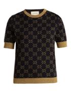 Gucci Gg Jacquard-knit Cotton-blend Sweatshirt