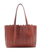 Matchesfashion.com Paco Rabanne - Pacoio Leather-chainmail Tote Bag - Womens - Brown Multi