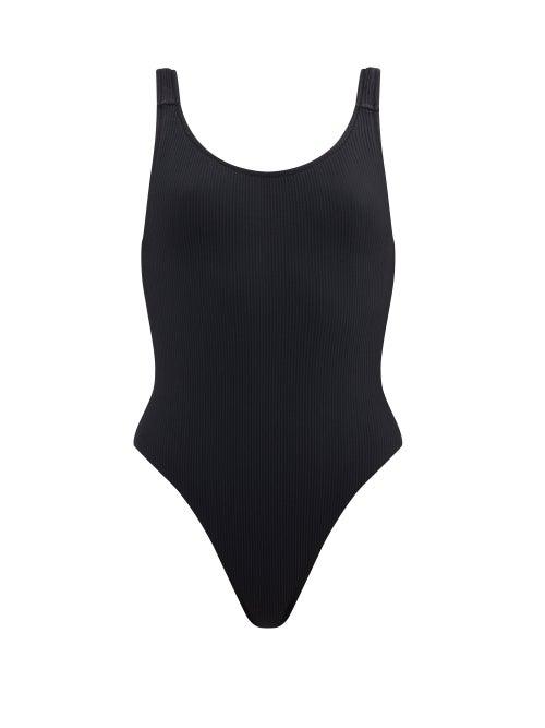 Matchesfashion.com Sara Cristina - Gala Scoop-back Swimsuit - Womens - Black
