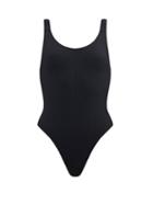 Matchesfashion.com Sara Cristina - Gala Scoop-back Swimsuit - Womens - Black