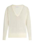 Matchesfashion.com Raey - V-neck Fine-knit Cashmere Sweater - Womens - Ivory