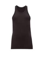 Matchesfashion.com Haider Ackermann - Racerback Cotton-blend Jersey Tank Top - Womens - Black