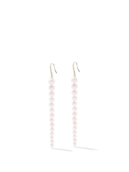 Mateo - Diamond, Pearl & 14kt Gold Earrings - Womens - Pearl