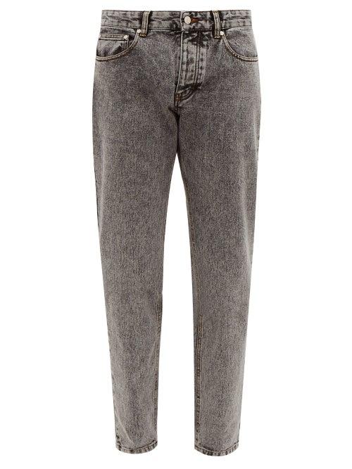 Matchesfashion.com Ami - Washed Slim Leg Jeans - Mens - Grey