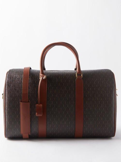 Saint Laurent - Le Monogramme 48h Coated-canvas Holdall - Mens - Brown Multi