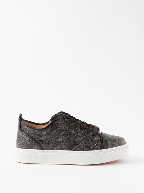 Christian Louboutin - Adolon Junior Coated-canvas Trainers - Mens - Black Multi