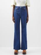 Re/done - 70s Pocket Wide-leg Jeans - Womens - Dark Denim