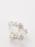 Completedworks - Cubic Zirconia & Recycled Sterling-silver Ear Cuff - Womens - Clear Multi