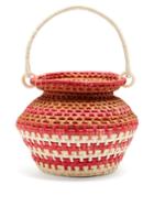 Sensi Studio Sculptured Toquilla-straw Basket Bag