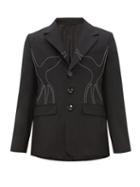 Matchesfashion.com Namacheko - Saqi Single Breasted Wool Suit Jacket - Mens - Black