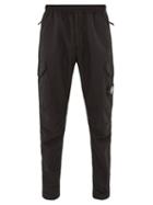 Matchesfashion.com Stone Island - Logo Patch Reflective Ripstop Track Pants - Mens - Black