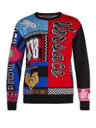 Matchesfashion.com Versace - Patchwork Wool Sweater - Mens - Multi