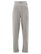 Matchesfashion.com Extreme Cashmere - No.104 Cashmere Wide Leg Track Pants - Womens - Grey