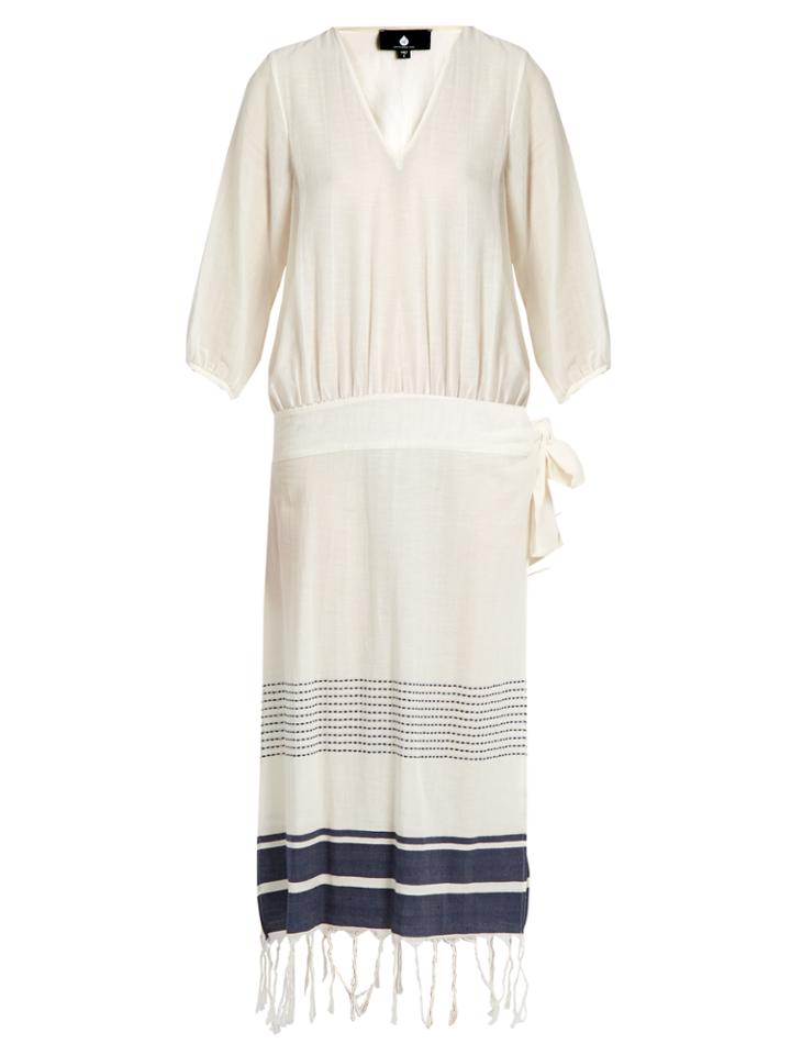 Su Laguna Cotton-blend Midi Dress